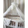 1381 tylovy baldachyn s pom pomami biela