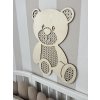 1972 drevena dekoracia na stenu 3d medvedik