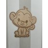2077 1 drevena dekoracia na stenu vesela opicka