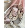 Hniezdo pre bábätko - Béžová a biela (Veľkosť hniezda Veľkosť M ( 100cm ))