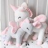 Bábika plyšový jednorožec biela (Text na bábiku Bez textu)