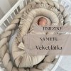 Velvet hniezdo pre bábätko jednofarebné na mieru