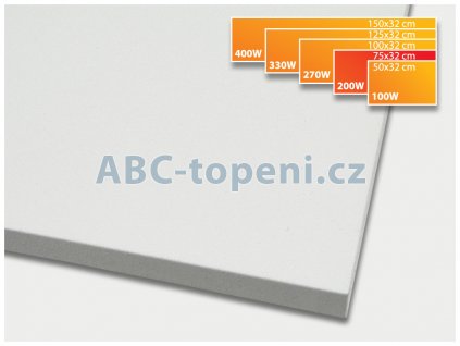 Fenix ECOSUN 200K+ bílá, infračervený topný panel, 32 x 75 cm; 200W