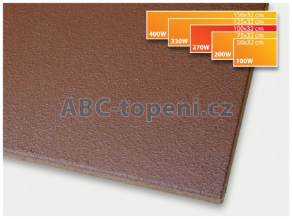 Fenix ECOSUN 270K+ hnědá, infračervený topný panel, 32 x 100 cm; 270W