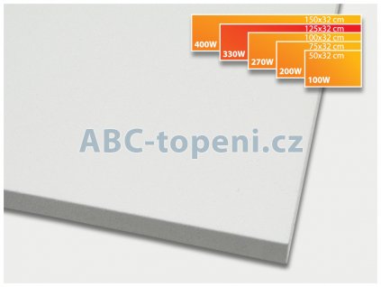 Fenix ECOSUN 330K+ bílá, infračervený topný panel, 32 x 125 cm; 330W