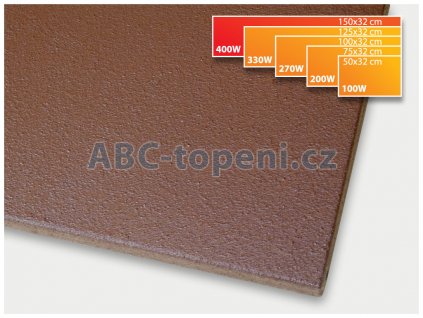 Fenix ECOSUN 400K+ hnědá, infračervený topný panel, 32 x 150 cm; 400W