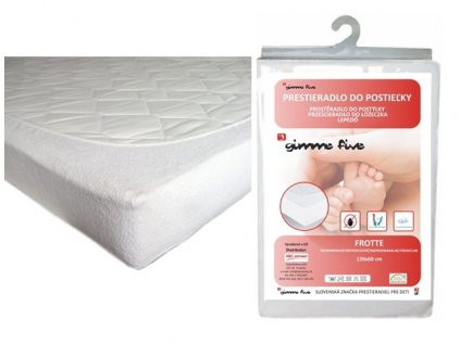 Prestieradlo gf froté neprem.120x60 biela