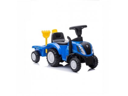 Odrážadlo traktor s prívesom New Holland modrá