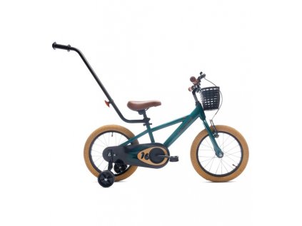 Detský bicykel 16 verdant s vodítkom zelený