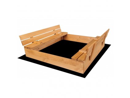 Drevené pieskovisko s lavičkami impregnované 120x150 cm