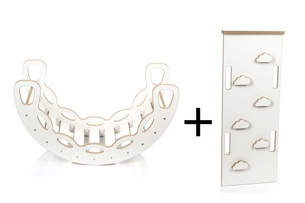 Hojdačka+ stena/šmýkľavka  montessori 10