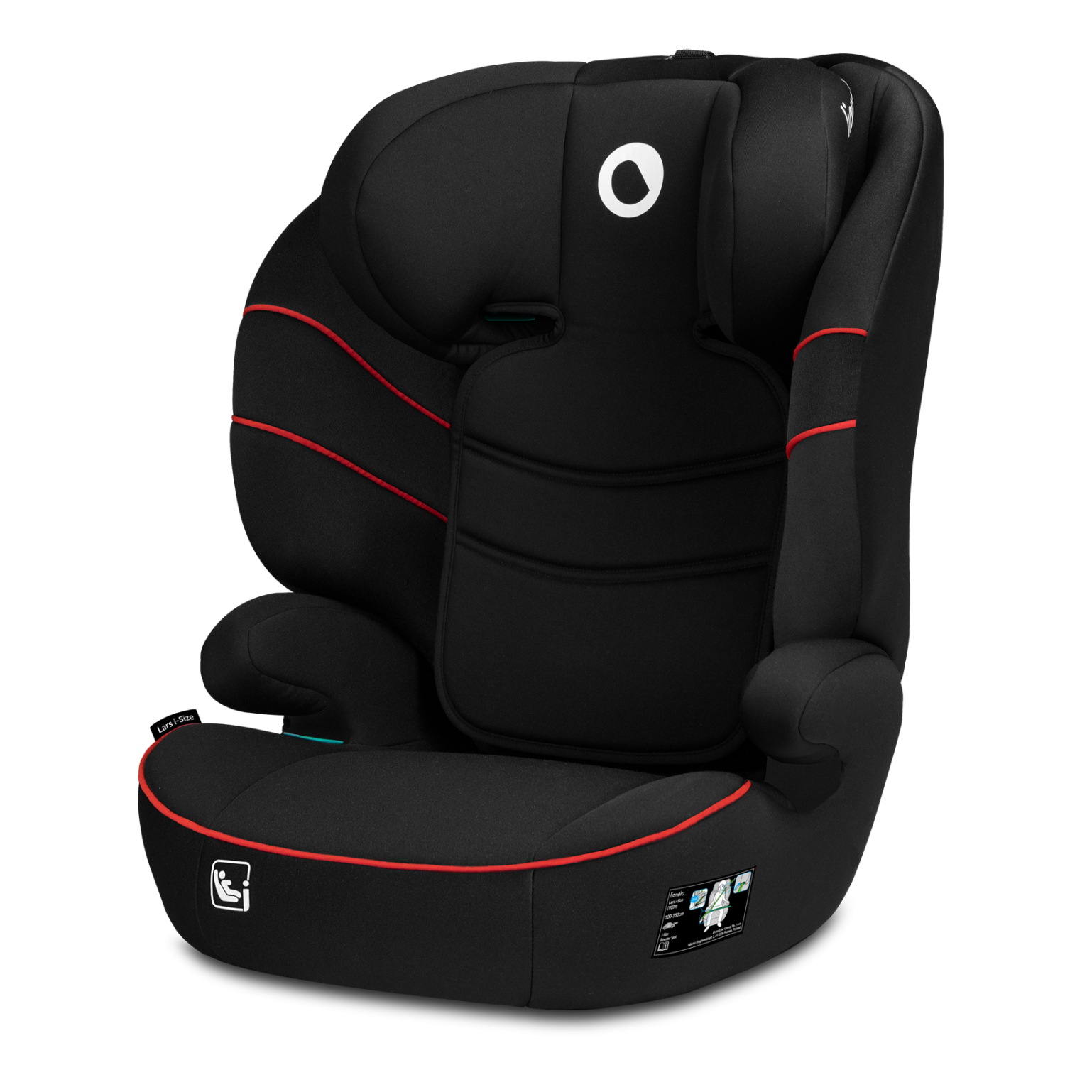 Autosedačka lars I-size sporty black red