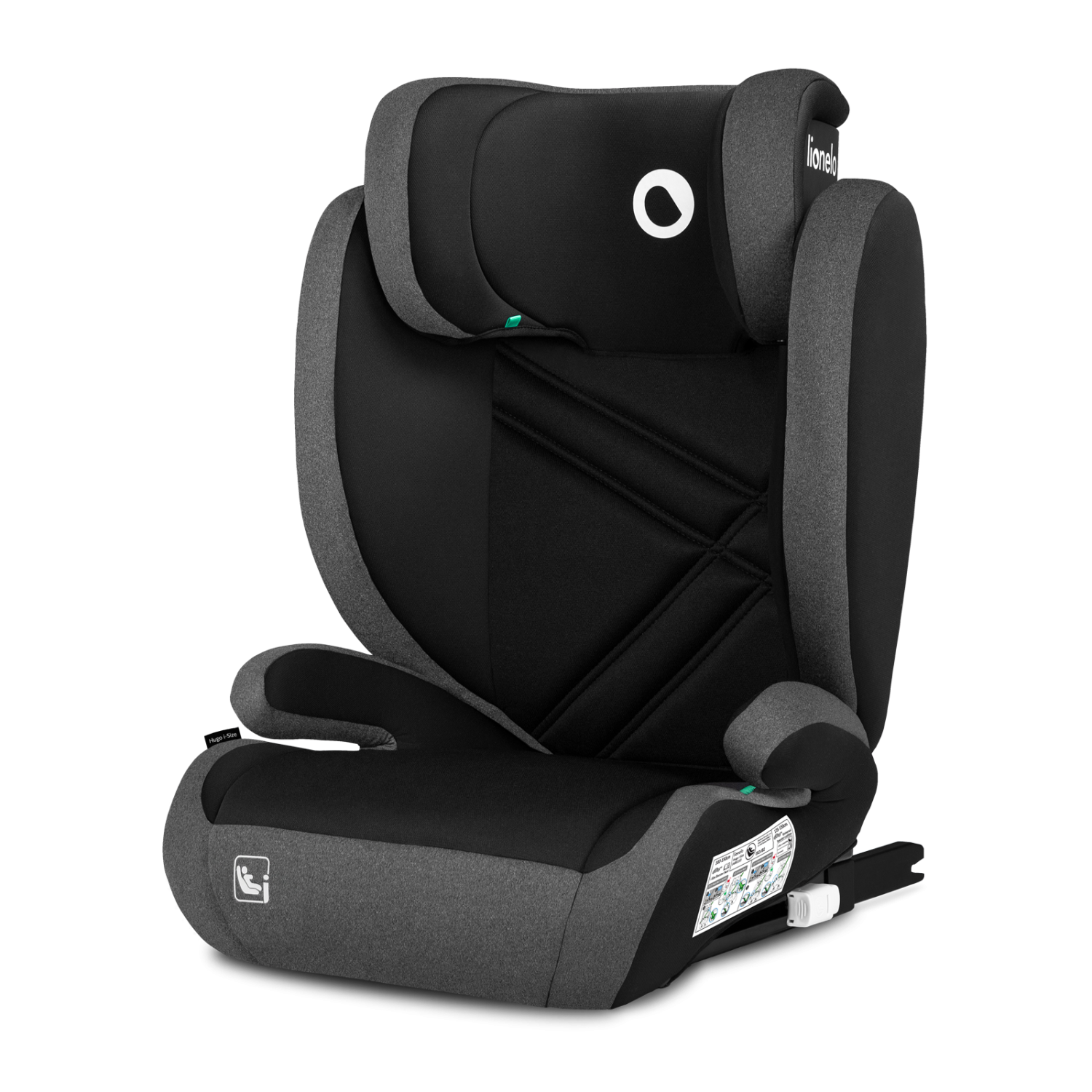 Autosedačka hugo I-size isofix black grey