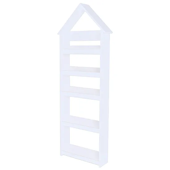 Detská knižnica montessori / polica Home biela