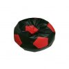Sedací vak lopta 100x100cm čierno-červená