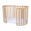 Detská rastúca postieľka 7v1 oval prírodná + set