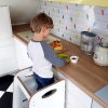 Učiaca veža montessori Safe 1  biela
