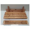 Drevené pieskovisko s lavičkami impregnované 120x150 cm