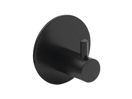 Sapho Samolepící háček, kulatý, černá mat