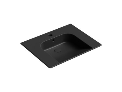 GSI COMMUNITY keramické umyvadlo 70x55cm, černá mat