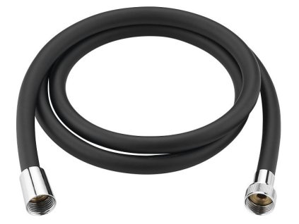 Aqualine NOPEL plastová sprchová hadice, 150cm, černá mat