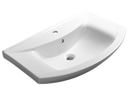 437814 aqualine zero keramicke umyvadlo nabytkove 75x48 5cm bila