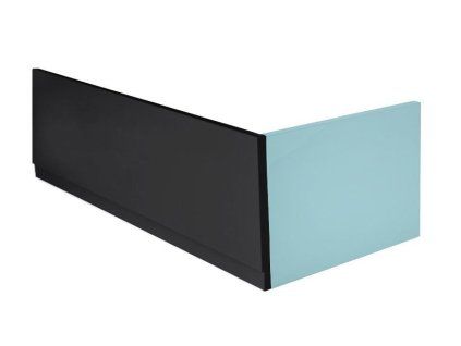 Polysan PLAIN panel čelní 180x59cm, černá mat, levý | 72642.21