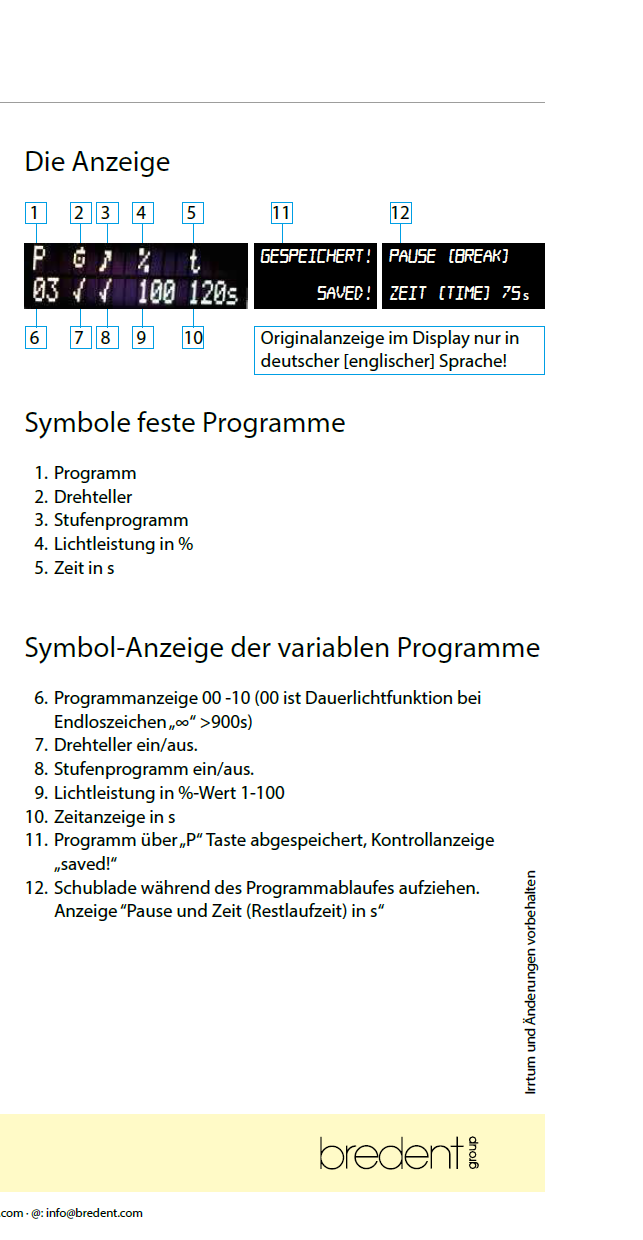 Stručný návod na obsluhu pre bre.Lux PowerUnit 2