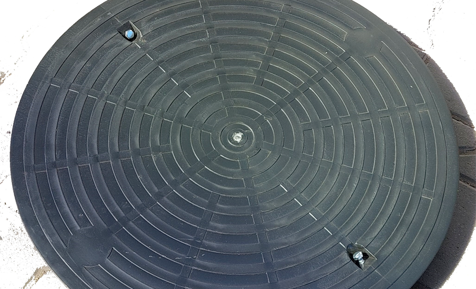 Plastový poklop PP 660 pochozí nosnost 600kg, na šachtu o průměru 600mm