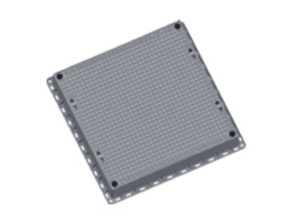 Gussdeckel quadratisch E600, Innenmaß 900x900mm, Belastbarkeit 60 Tonnen