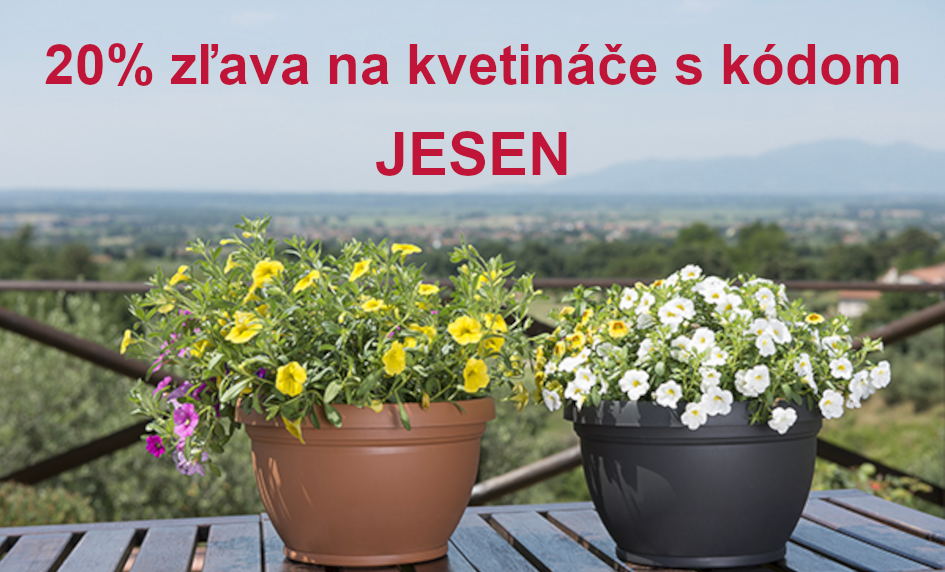 Kvetináče v zľave 20%