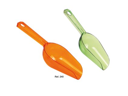 set 2 ks lopatky na sypké potraviny plast