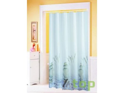 kúpeľňový záves 180x200 textilný-PES, vzorovaný