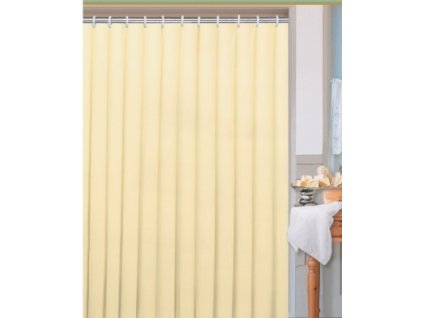 kúpeľňový záves 180x180 UNI béžový,jednofarebný