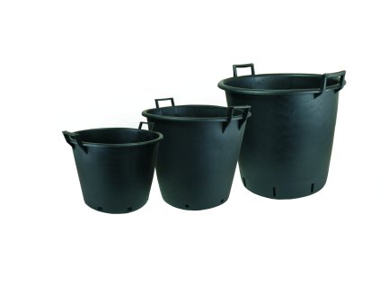 Kontajner čierny s rúčkami MASTELLO 50 cm, 50 l