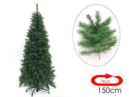 vianočný stromček obvod 74xh150 cm