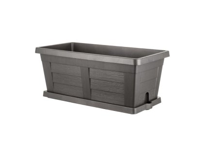 Terasový kvetináč Legno 80 cm, antracit