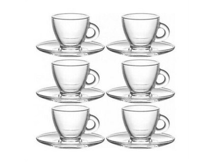 Sada 6 ks espresso šálka s podšálkou 75 ml, Brazil