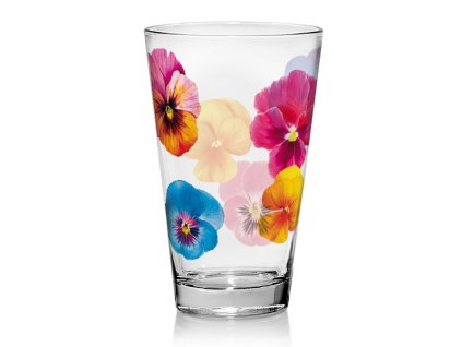 Sklenený pohár 310 ml Pop Flower set 3 ks