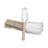 pierko husie s drevenou rúčkou, biele