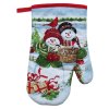 Vianočná rukavica vzor Snehuliak