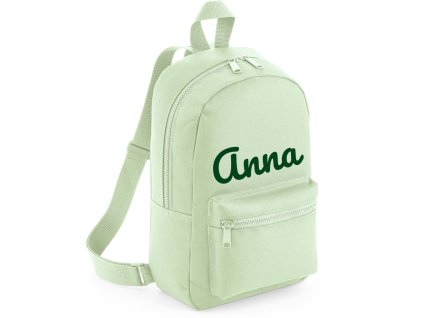 9627 3 ruksak s menom pastel mensi pistaciovy