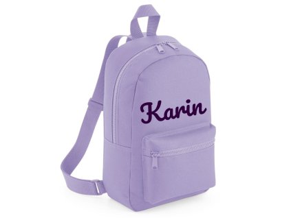 9636 6 ruksak s menom pastel mensi levandulova