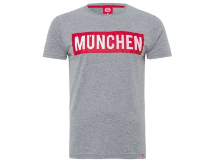 Pánske tričko München FC Bayern München, sivé (Veľkosť XXL)