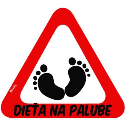 nalepka na auto dieta na palube 1251735