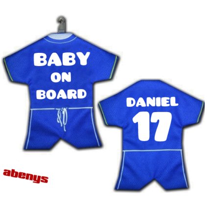 minidres do auta s vlastnim textem modry 1221697