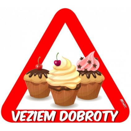 nalepka na auto veziem dobroty 1251868