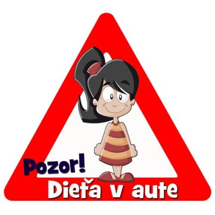 nalepka na auto dieta v aute postavicka sarah 1251845