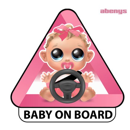 samolepka na auto baby on board dievcatko 1251749