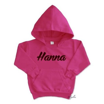 detska mikina s menom ruzova 1251339